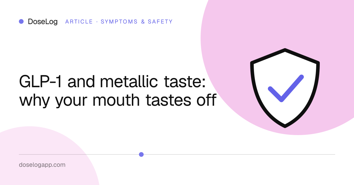 GLP-1 and metallic taste: why your mouth tastes off