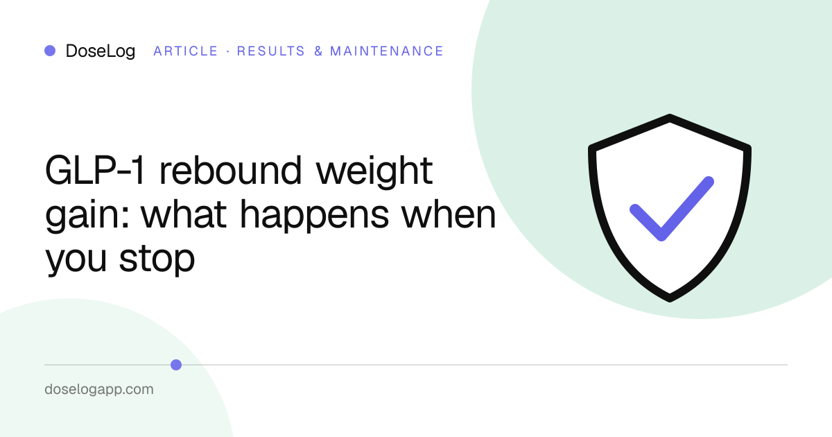 GLP-1 rebound weight gain: what happens when you stop