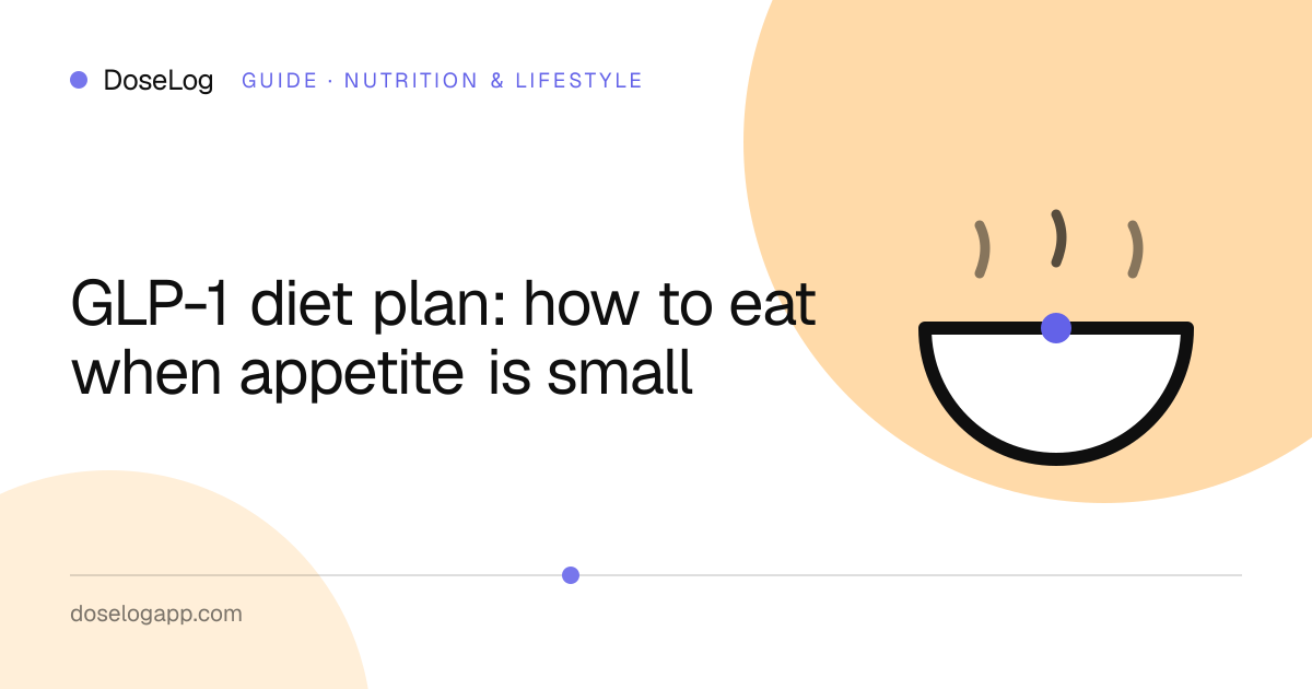 GLP-1 diet plan: how to eat when appetite is small