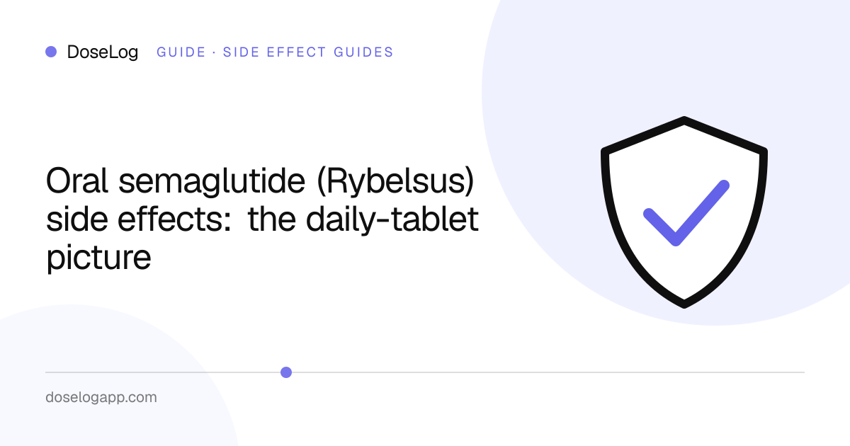 Oral semaglutide (Rybelsus) side effects: the daily-tablet picture
