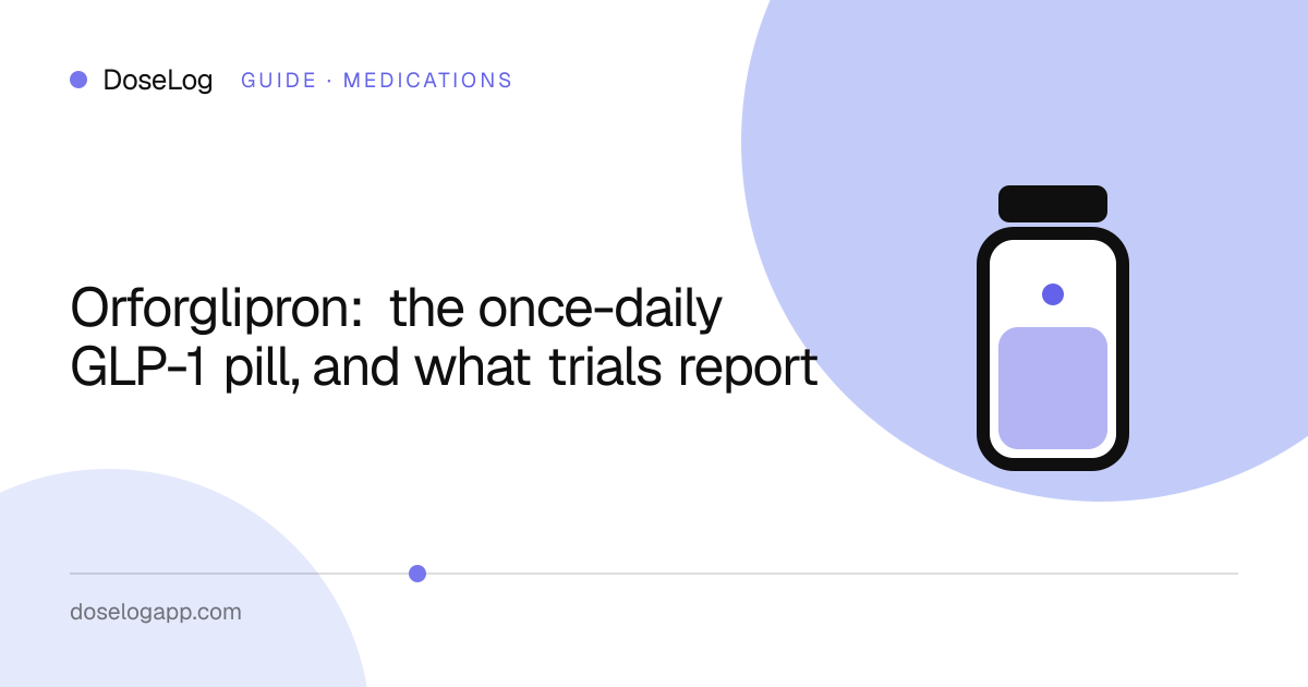 Orforglipron: the once-daily GLP-1 pill, and what trials report