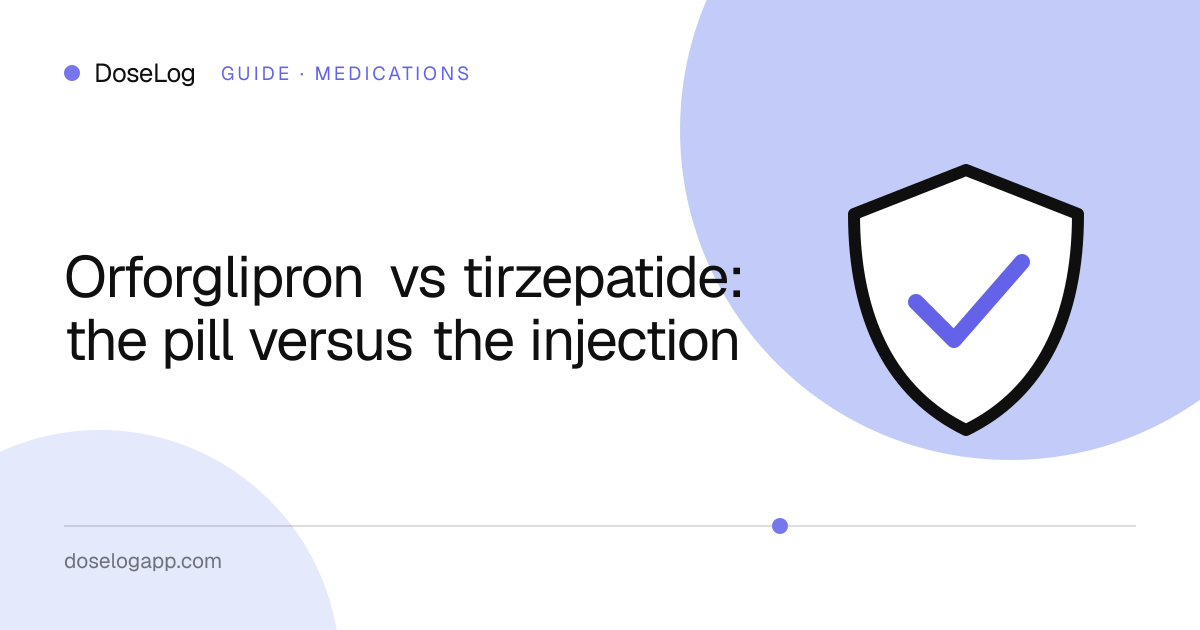 Orforglipron vs tirzepatide: the pill versus the injection