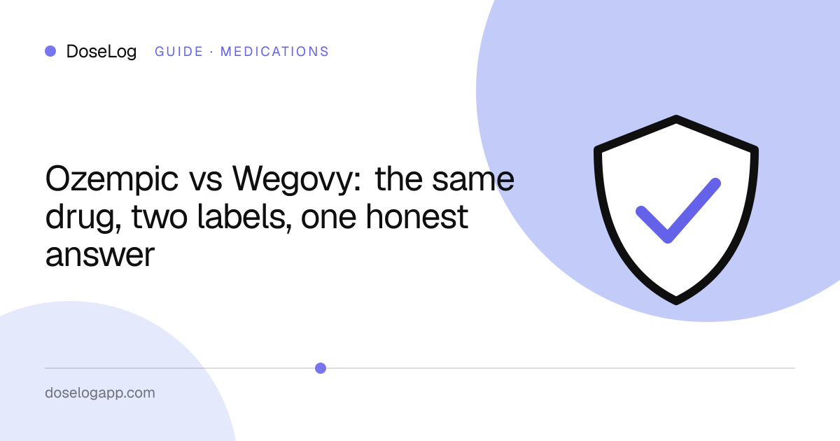Ozempic vs Wegovy: the same drug, two labels, one honest answer