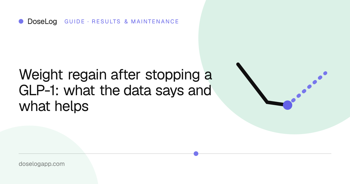 Weight regain after stopping a GLP-1: what the data says and what helps